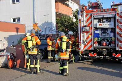 Neuffen: Einsatz fuer die Feuerwehr